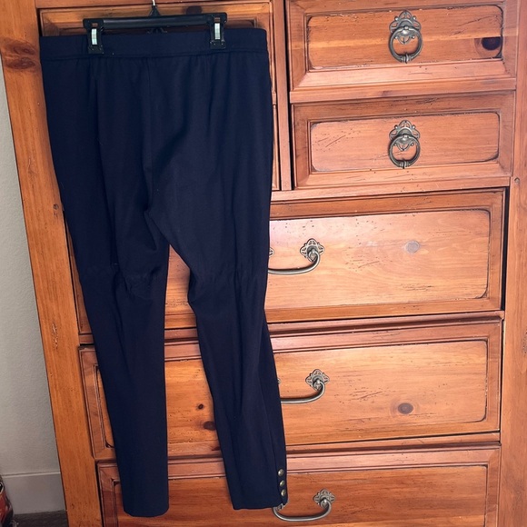 Talbots Navy Blue Leggings Pants Size Large Preloved - Picture 4 of 7
